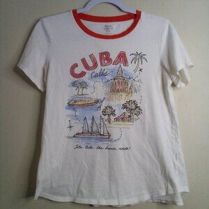 Old Navy T-shirt Men S Short Sleeve Cuba Tropical